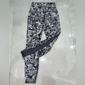lululemon athletica Black and White Patterned Leggings